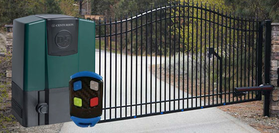 Automated sliding gate installation